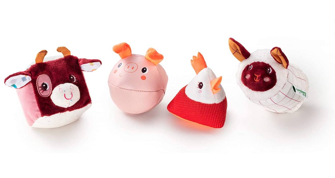 Set de 4 formes ferme orange
