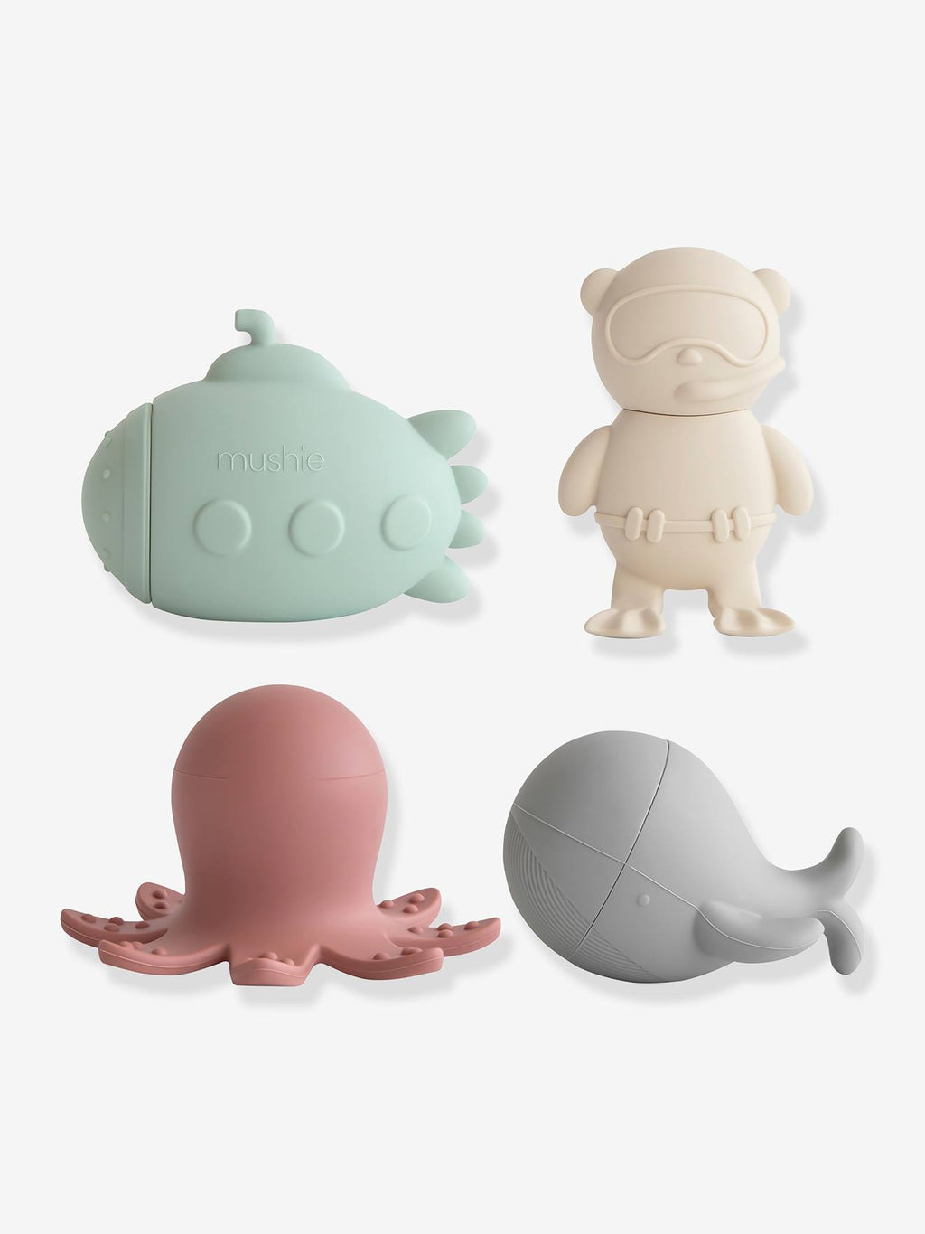 Set de 4 jouets pour le bain sealife - multicolore