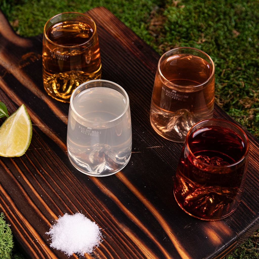 Set de 4 shooters Topographic – Alaskan Maker