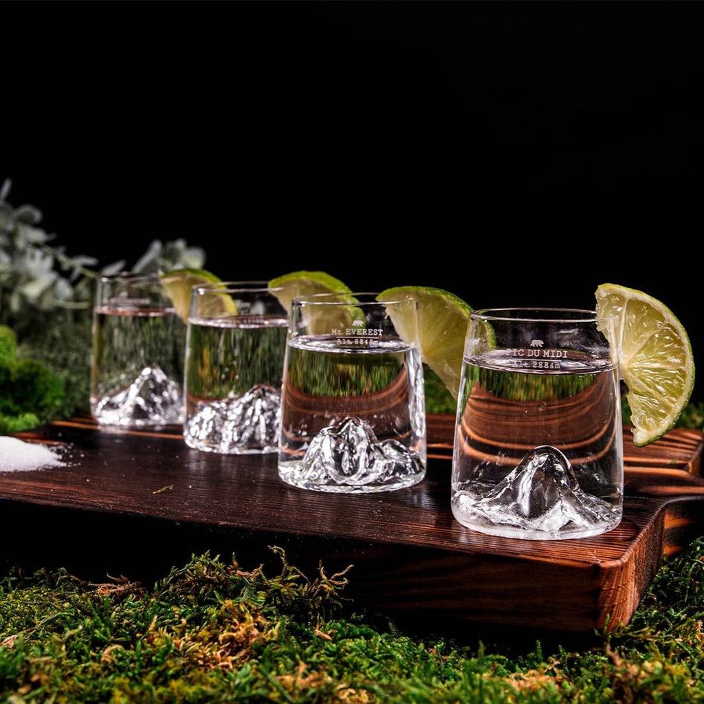 Set de 4 shooters Topographic – Alaskan Maker