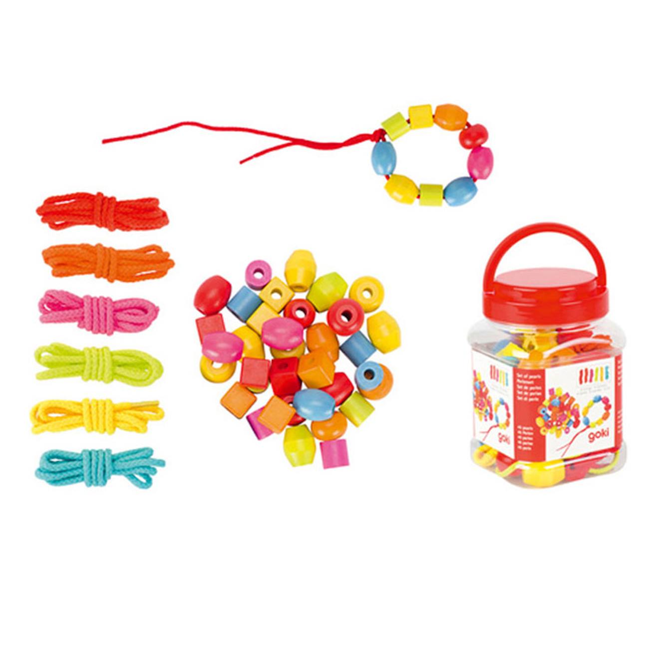 Set de 45 perles multicolore