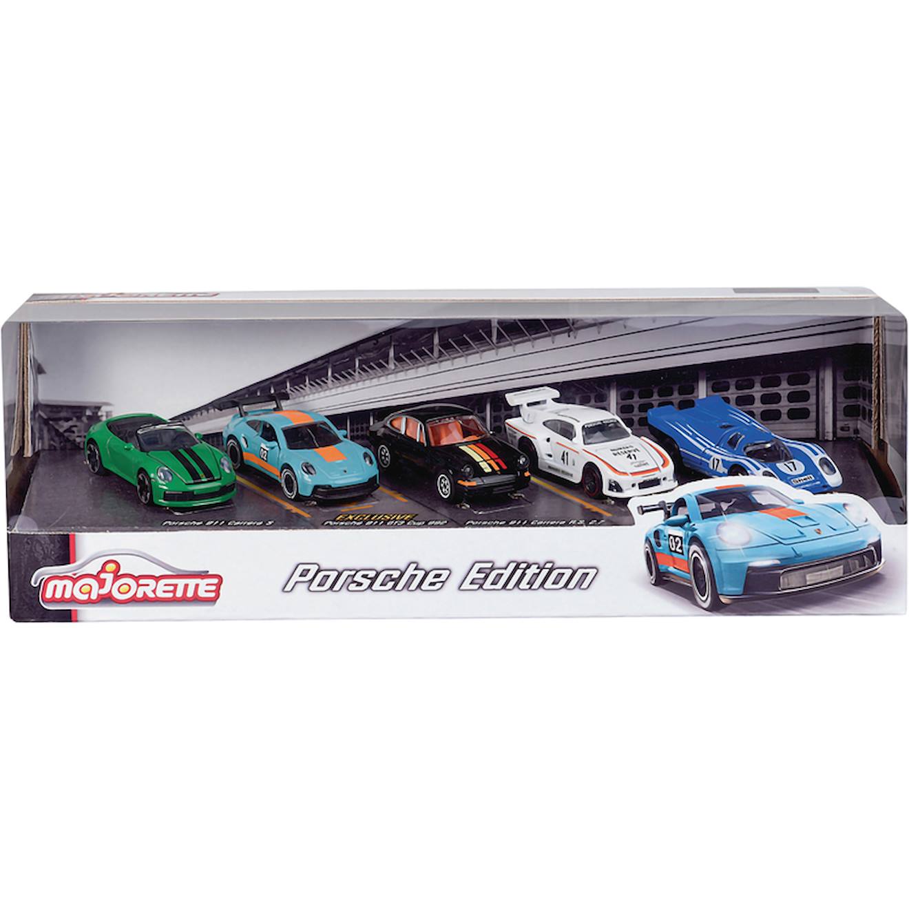 Set de 5 majorette porsche multicolore