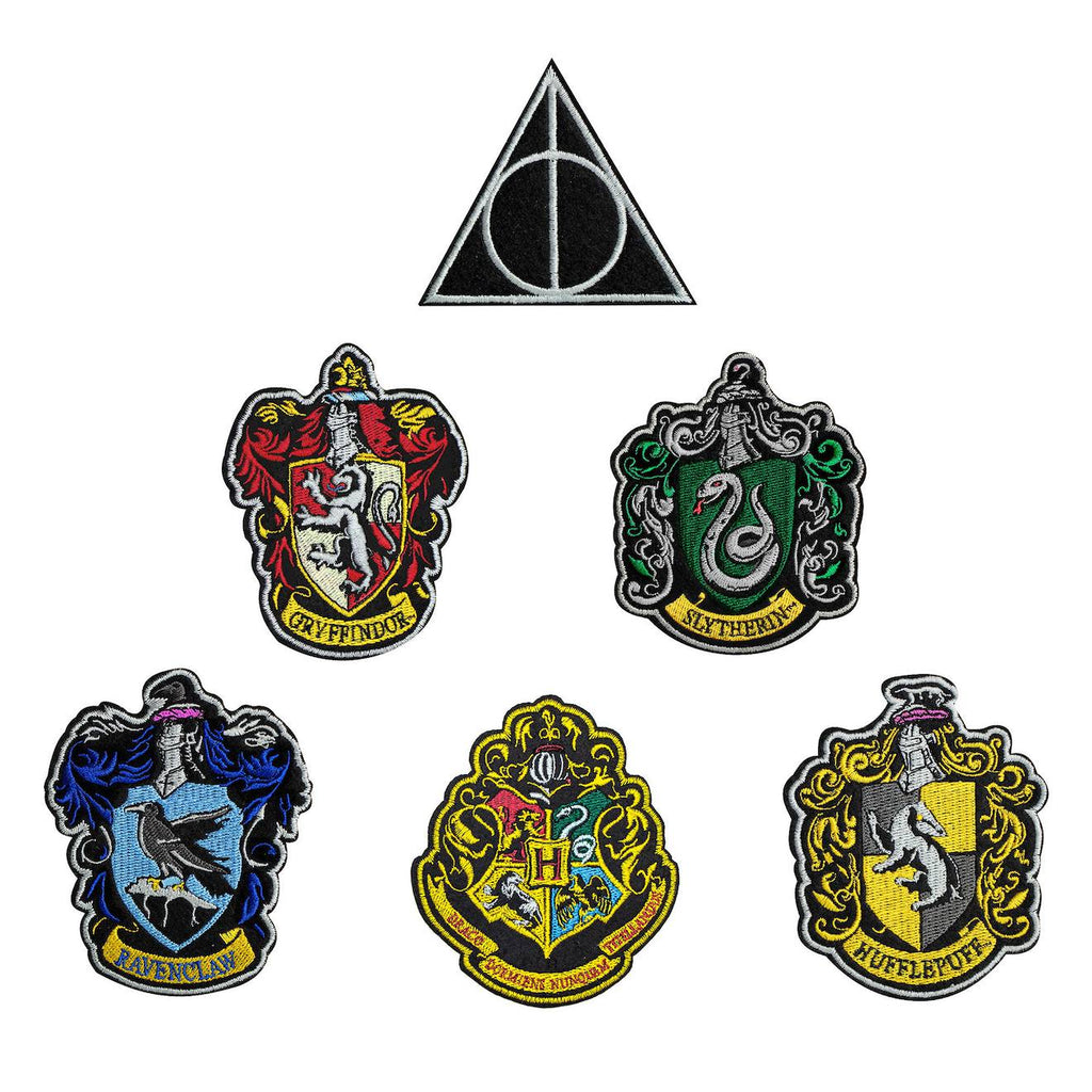 Set de 6 Écussons Deluxe Maisons Poudlard - Harry Potter Multicolore