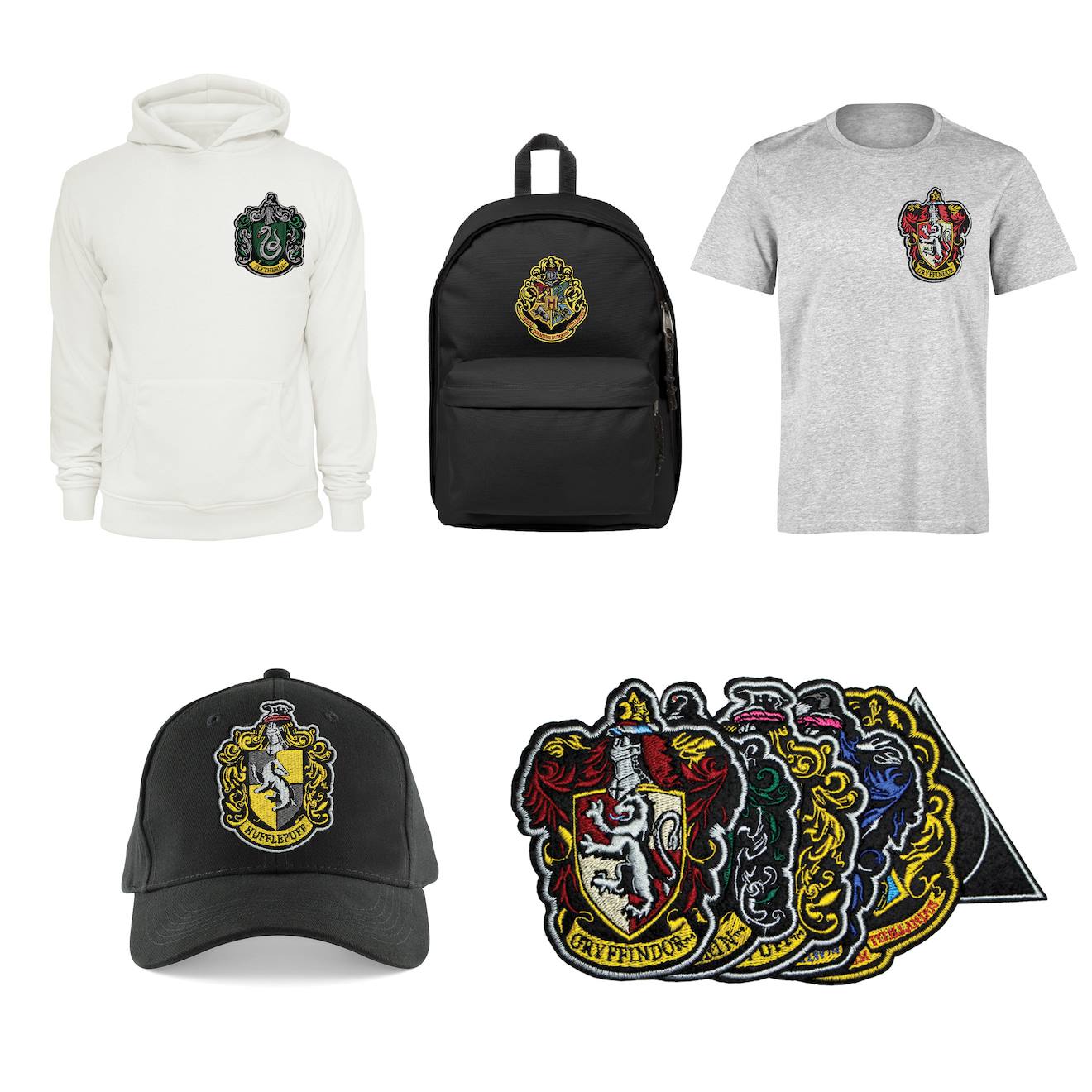 Set de 6 Écussons Deluxe Maisons Poudlard - Harry Potter Multicolore