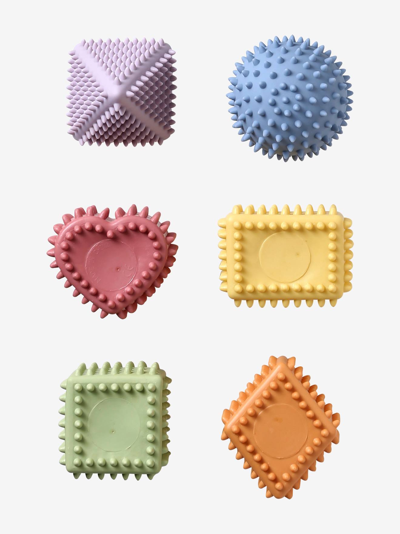 Set de 6 formes sensorielles multicolore