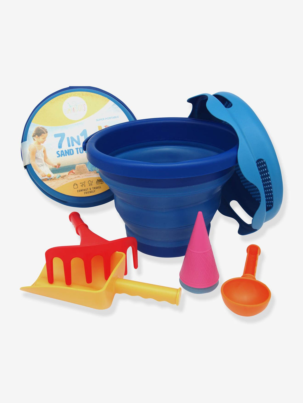 Set de 7 jeux de plage bleu