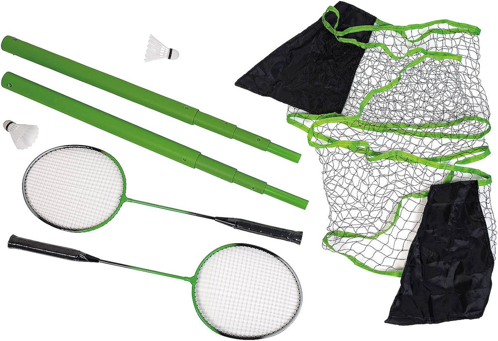 Set de badminton pliable vert