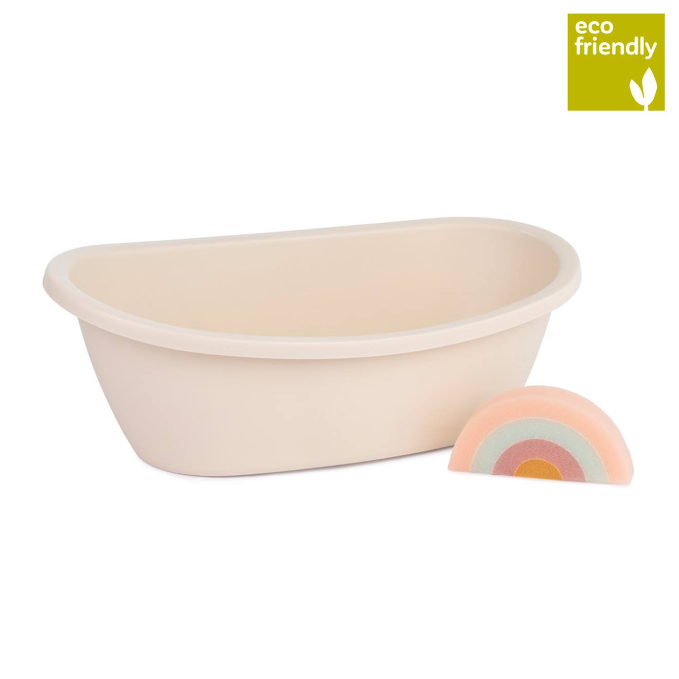 Set de baignoire et éponge pour poupées blanc