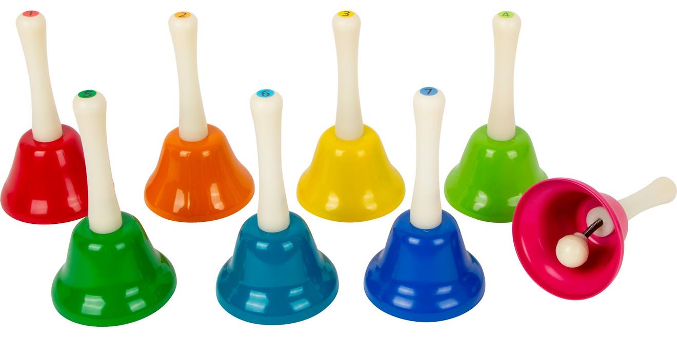 Set de cloches à main beige