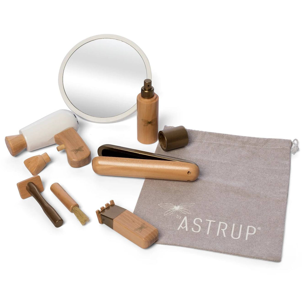 Set de coiffeur - 9 pièces beige
