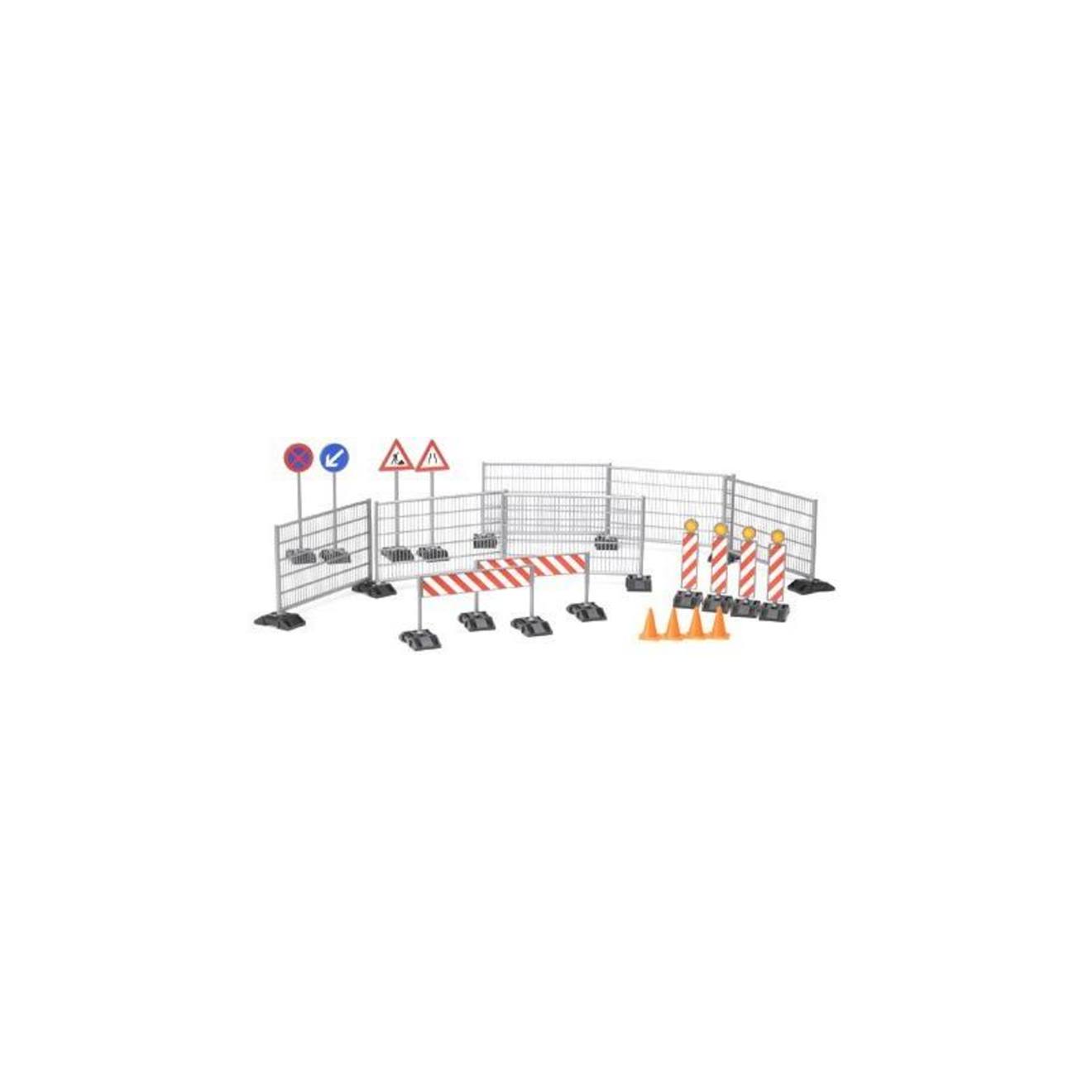 Set de construction - barrières et signalisations multicolore