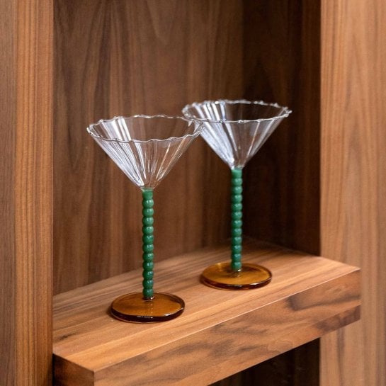 Set de coupes à champagne perles