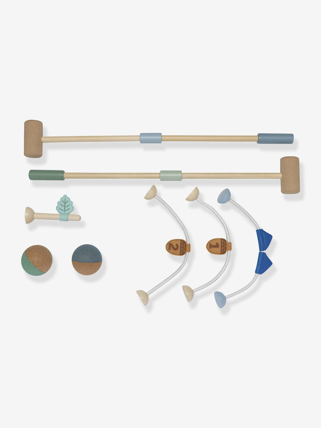 Set de croquet en liège multicolore