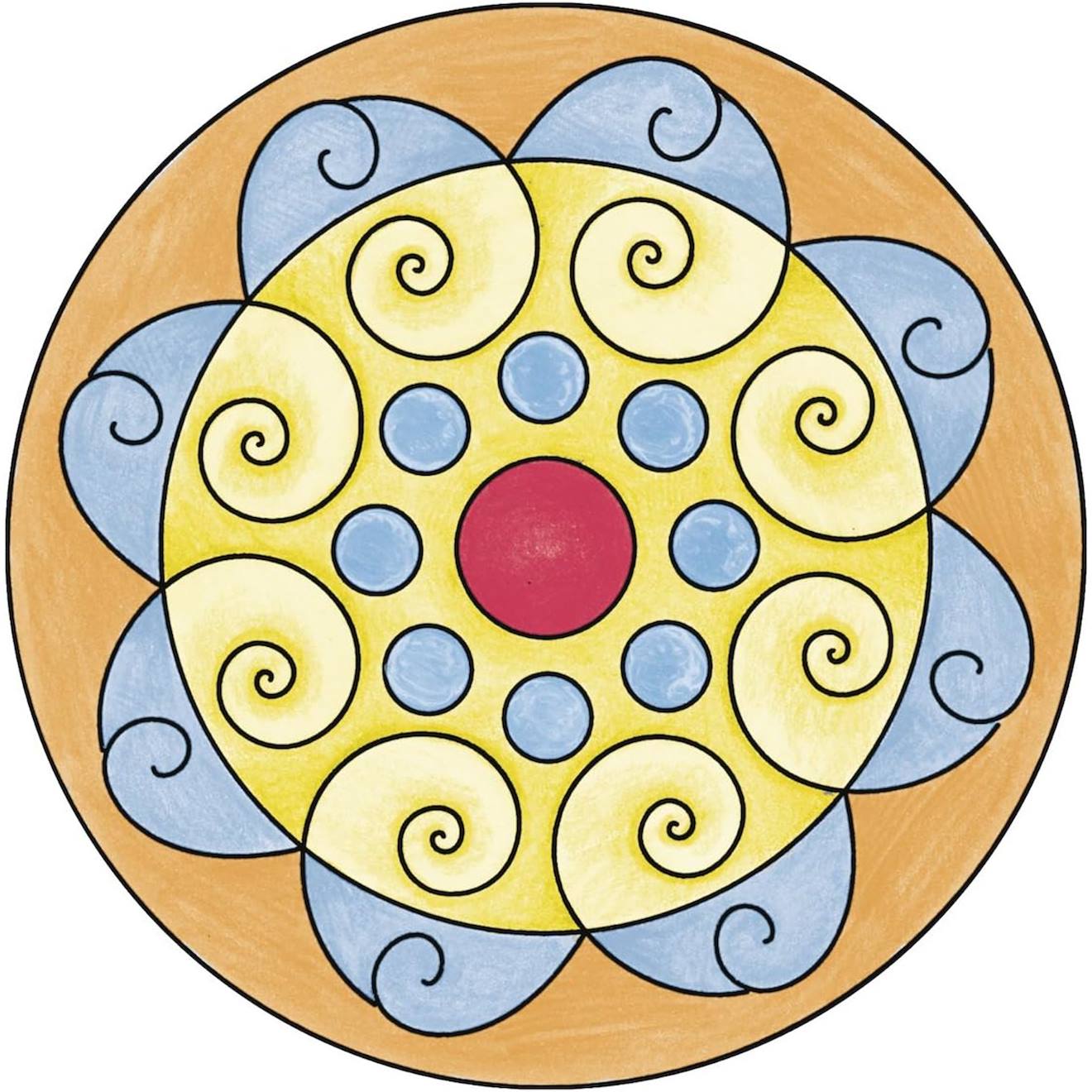 Set de dessin mini mandala multicolore