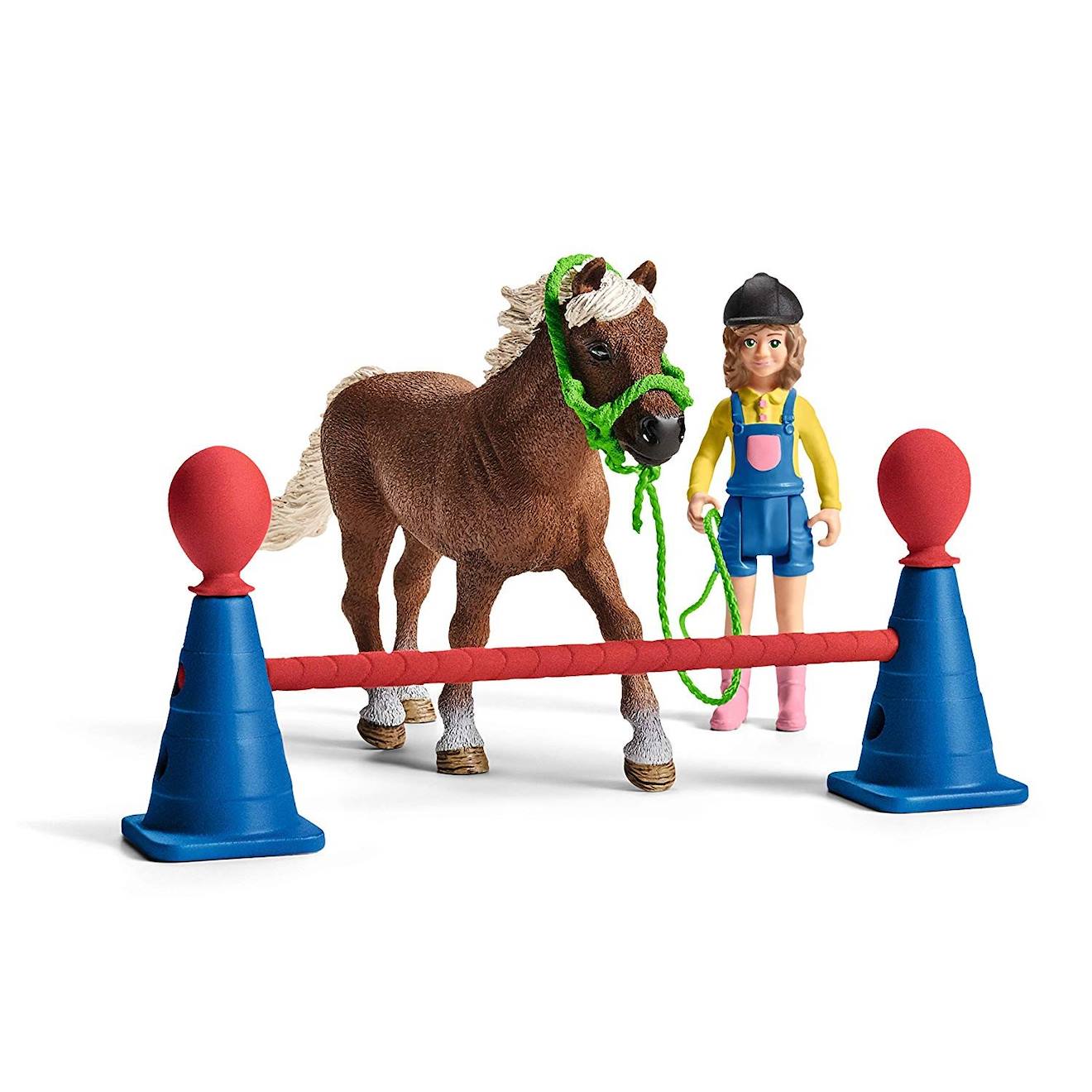 Set de figurines - entraînement d'agility pour poney multicolore
