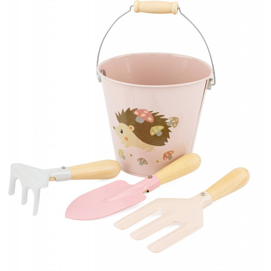 Set de jardinage hérisson rose
