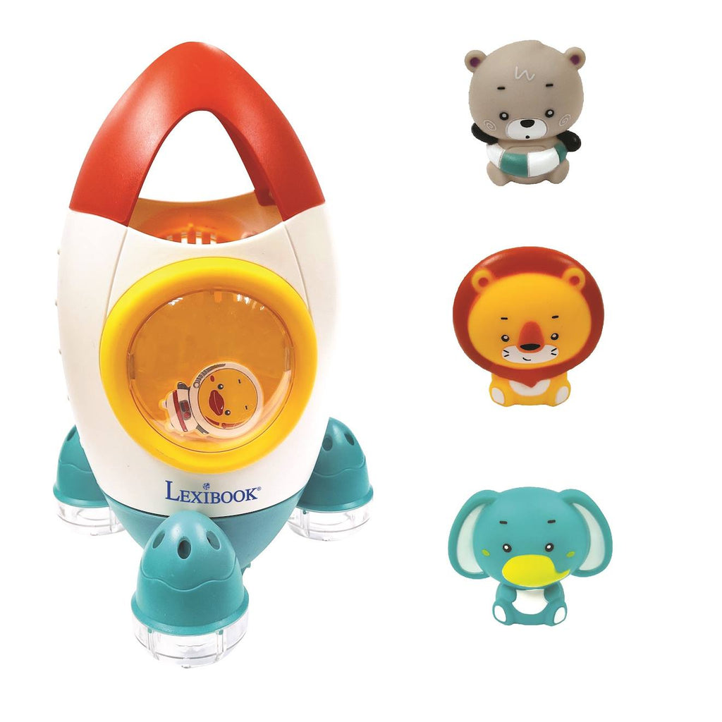 Set de jeu de bain fusée blanc
