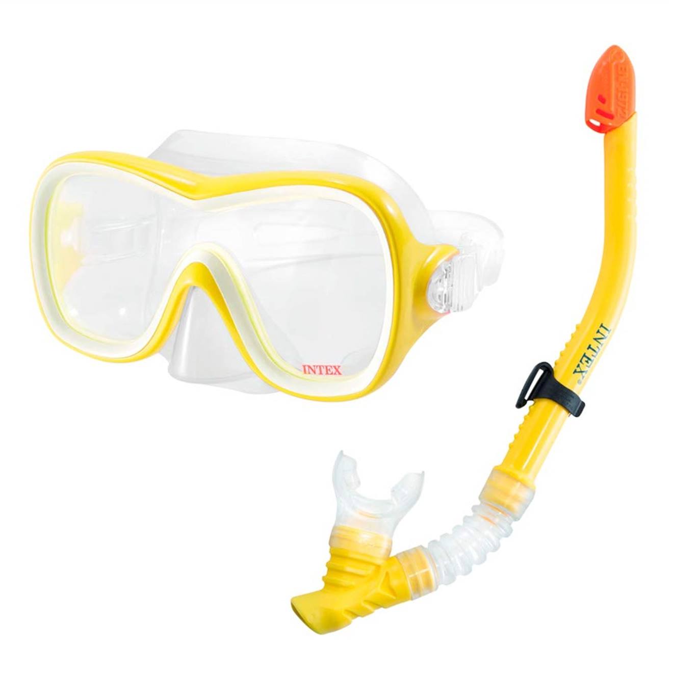 Set de masque et tuba pour enfant de 8 ans et + jaune