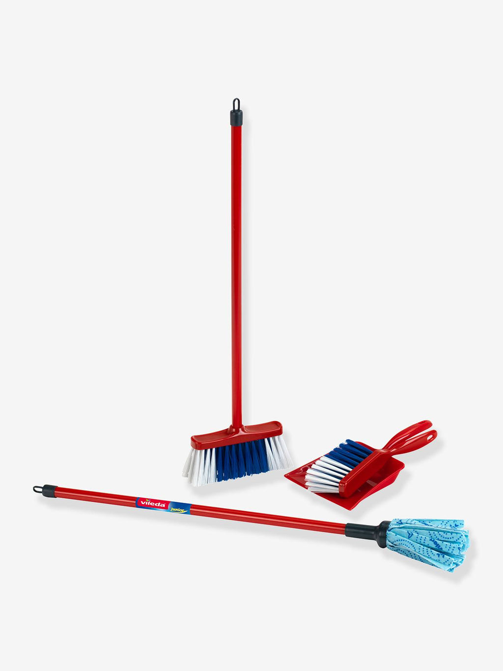 Set de ménage avec balais frange 4 pièces multicolore