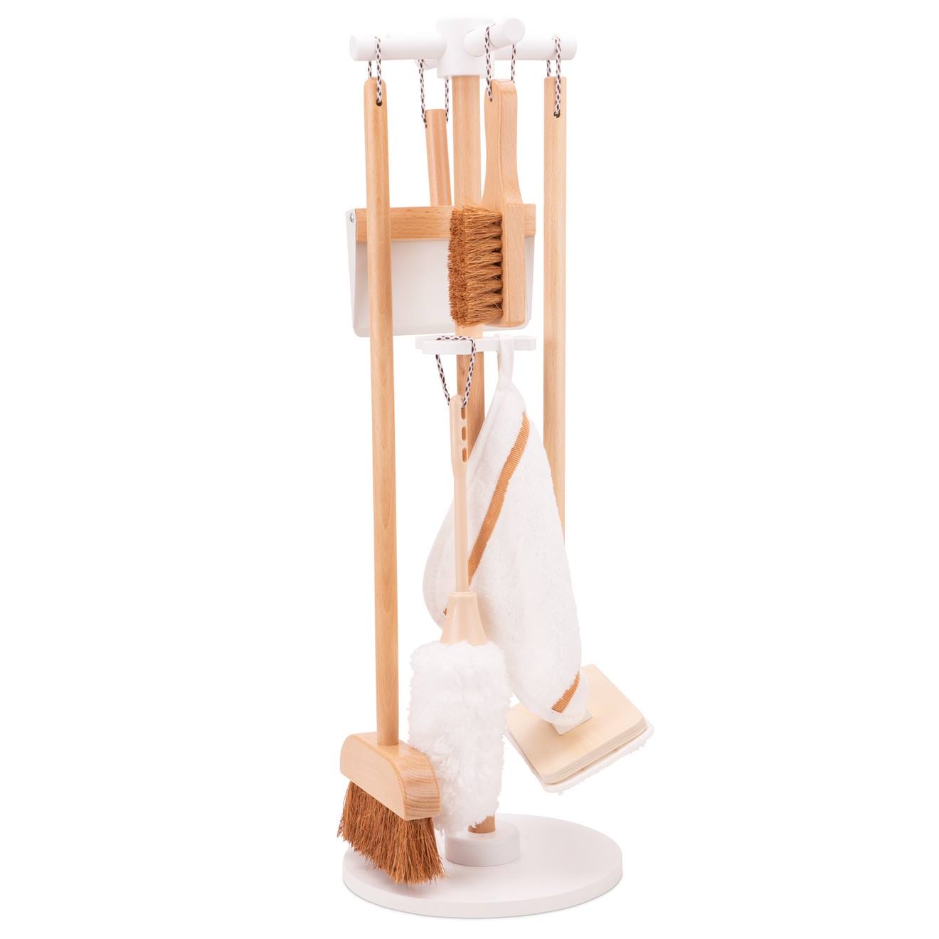 Set de ménage en bois blanc