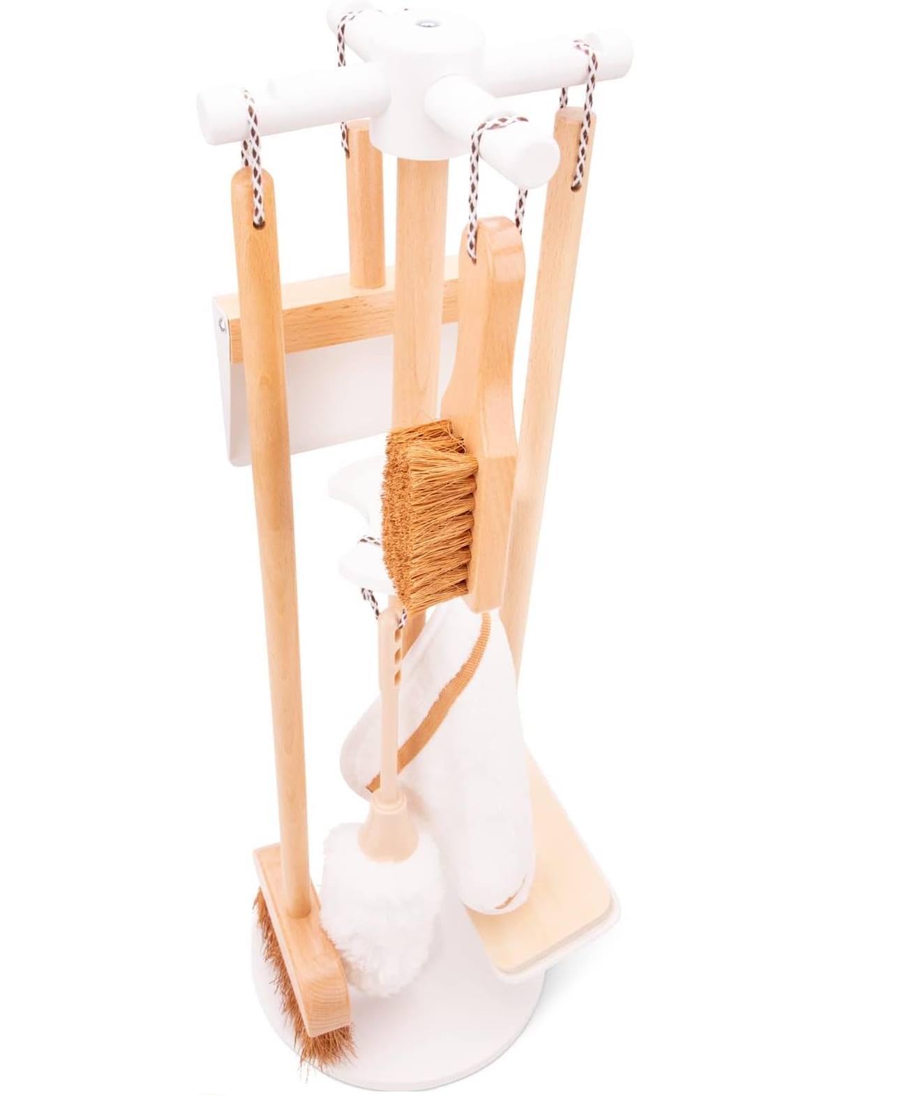 Set de ménage en bois blanc