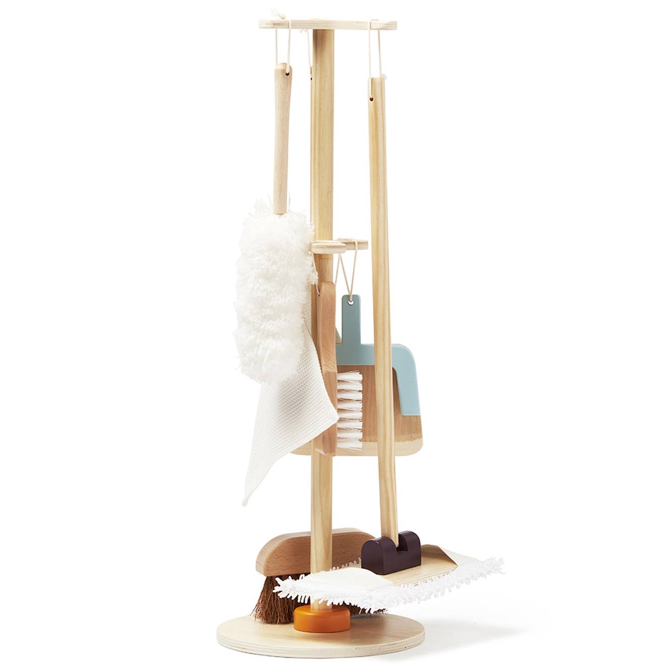 Set de ménage en bois multicolore