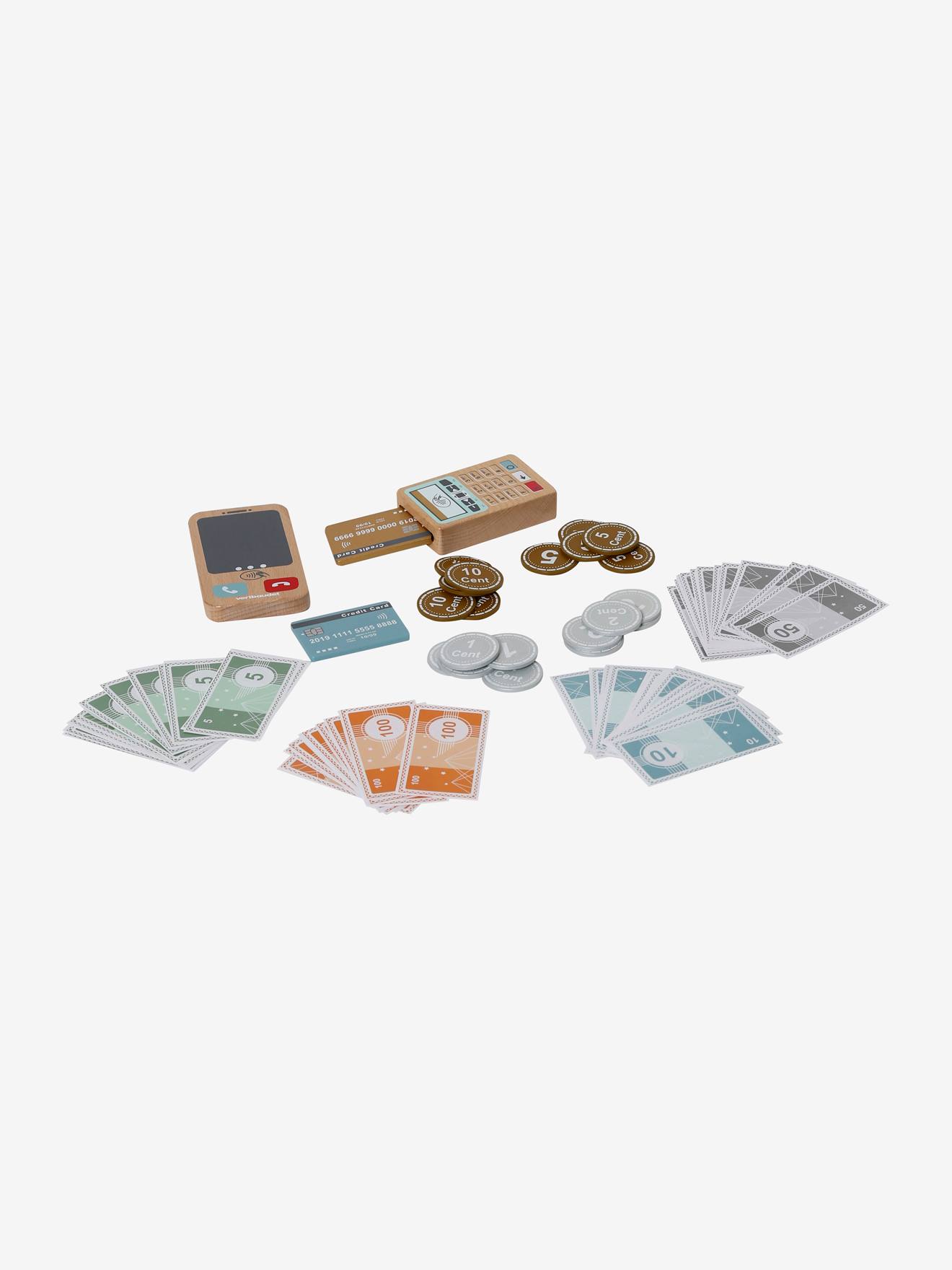 Set de monnaie en bois FSC multicolore