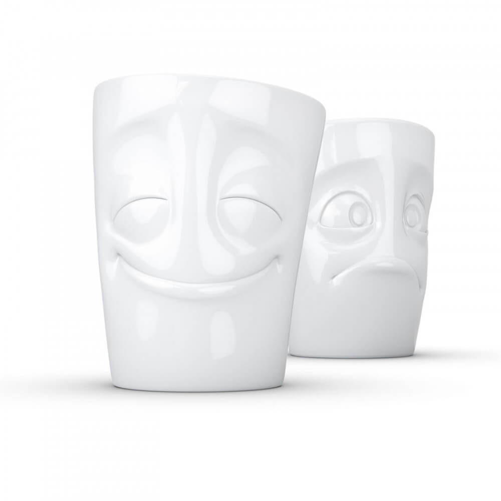 Set de Tasses Heureux et Perplexe (x2) - Mug Original Tassen