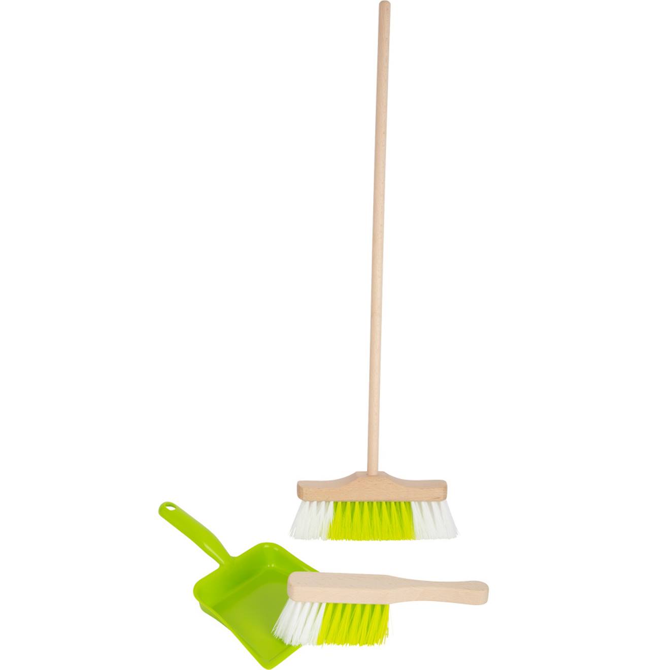 Set de nettoyage avec balai vert