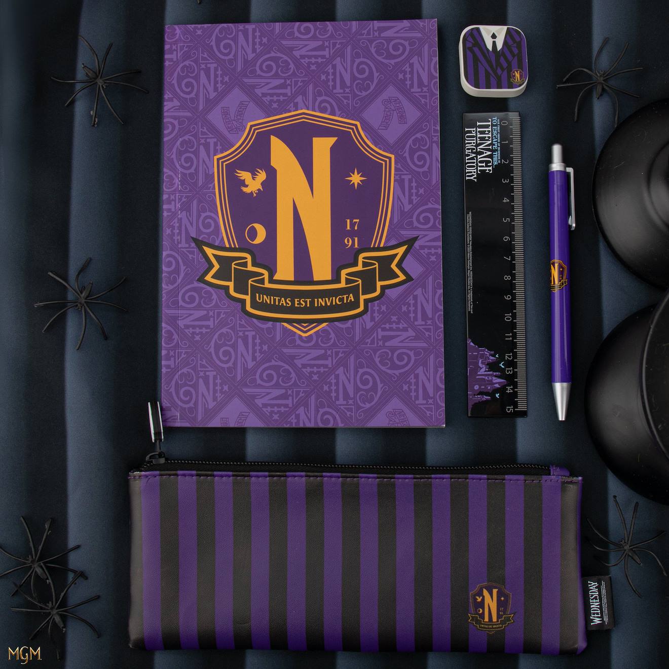 Set de Papeterie Académie Nevermore - Mercredi Violet