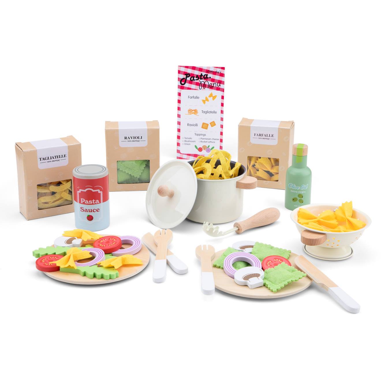 Set de pâtes pour jouer beige