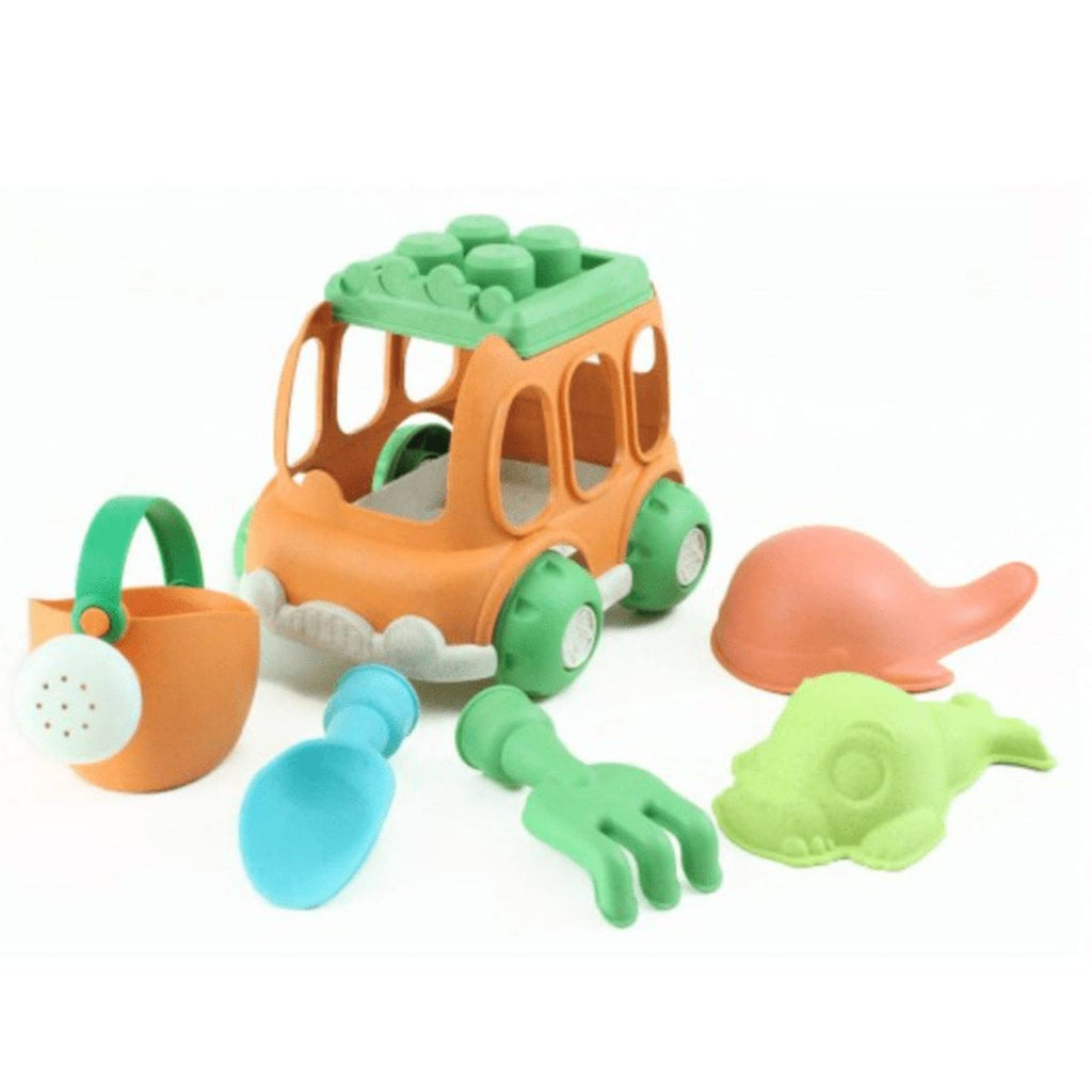 Set de plage & jardin - 6 pièces voiture en paille de blé multicolore