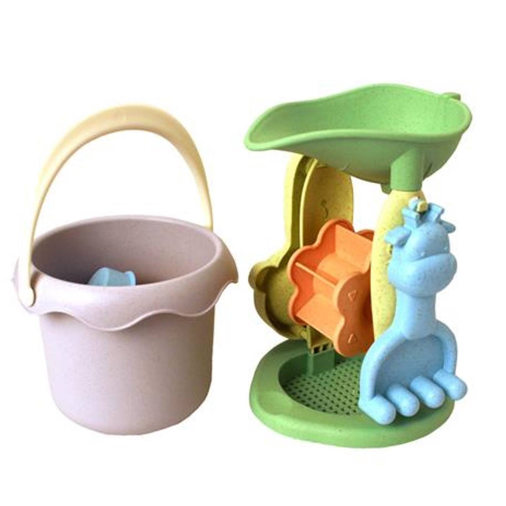 Set de plage & jardin - 8 pièces moulin en paille de blé multicolore