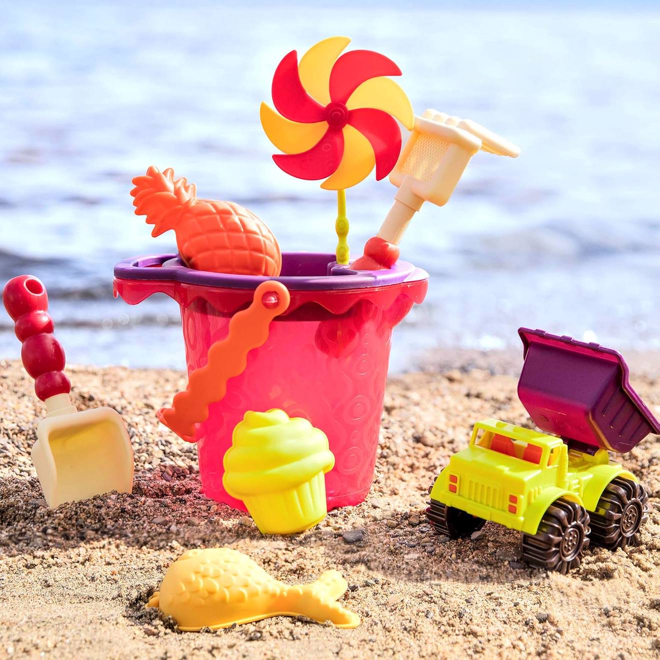 Set de plage rouge