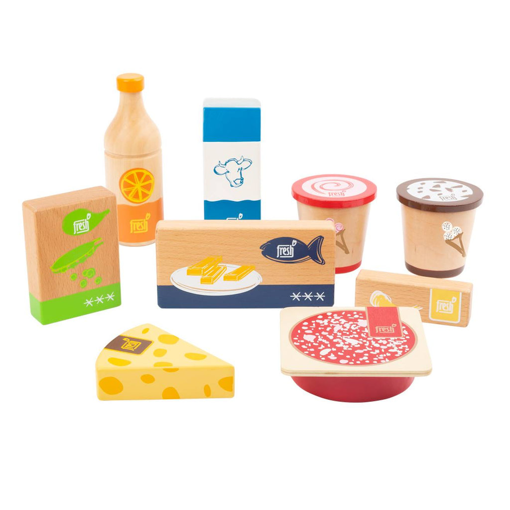 Set de produits frais et surgelés fresh beige