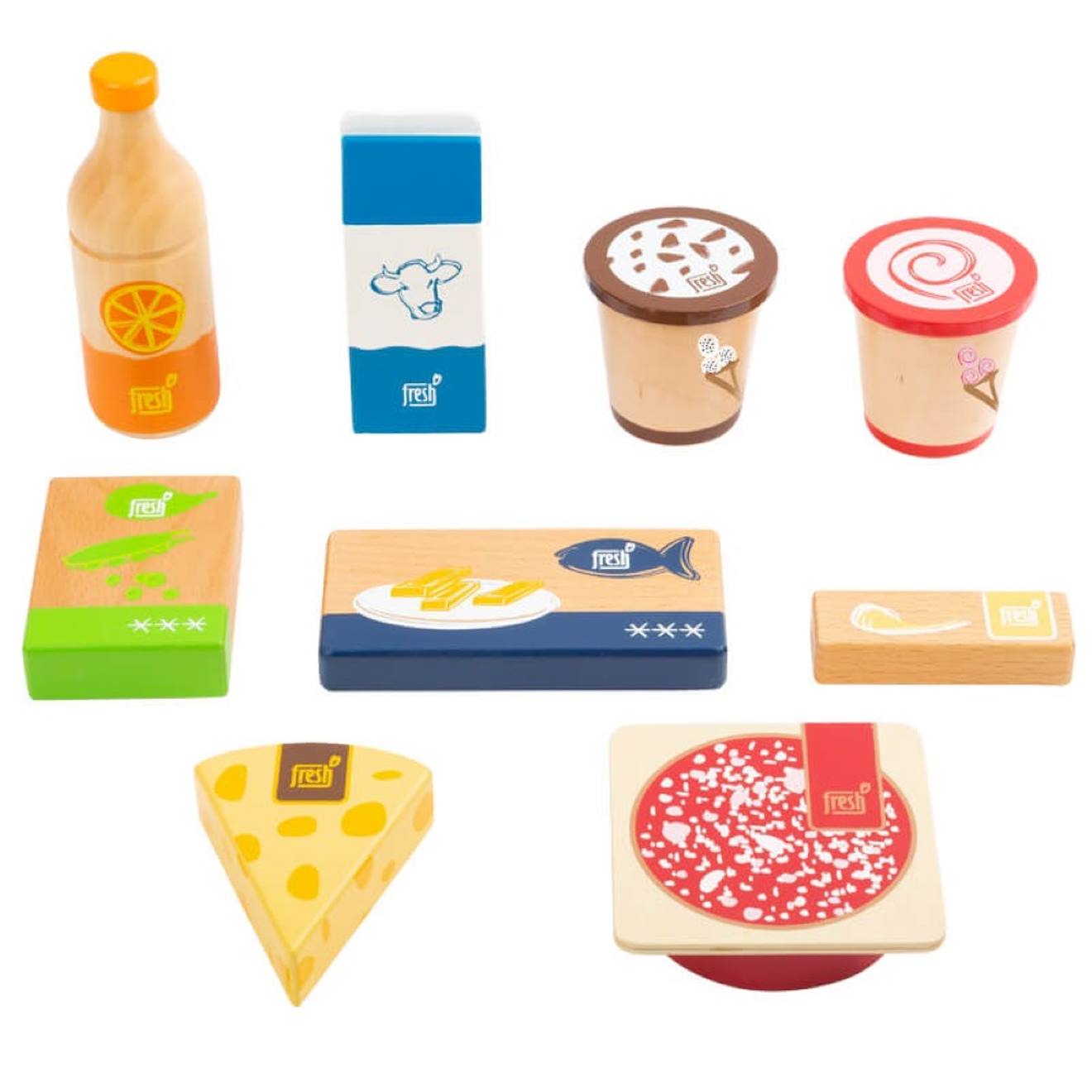 Set de produits frais et surgelés fresh beige