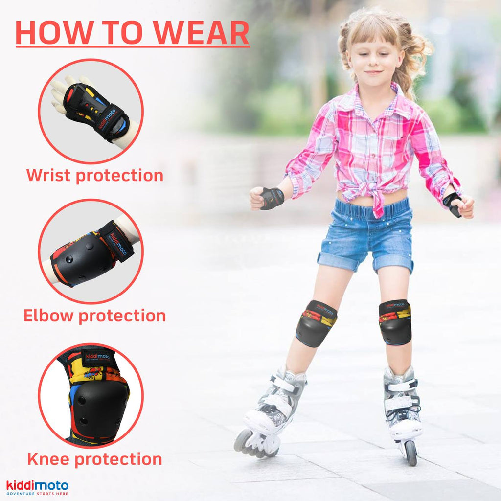 Set de protections enfant comic s noir