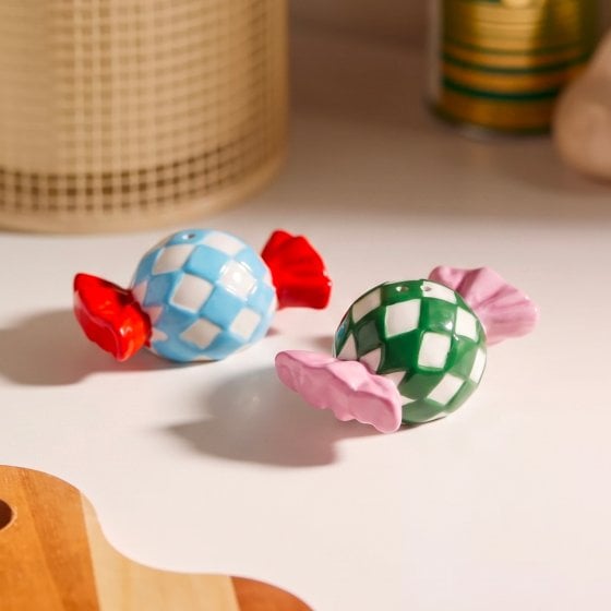 Set salière poivrière Candy Check