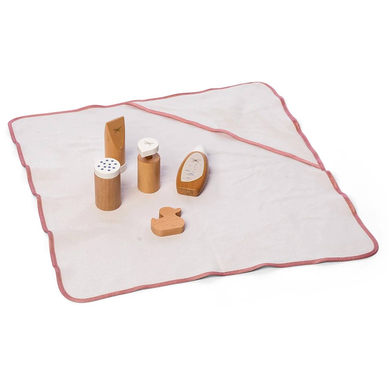 Set de salle de bain - 7 pièces beige