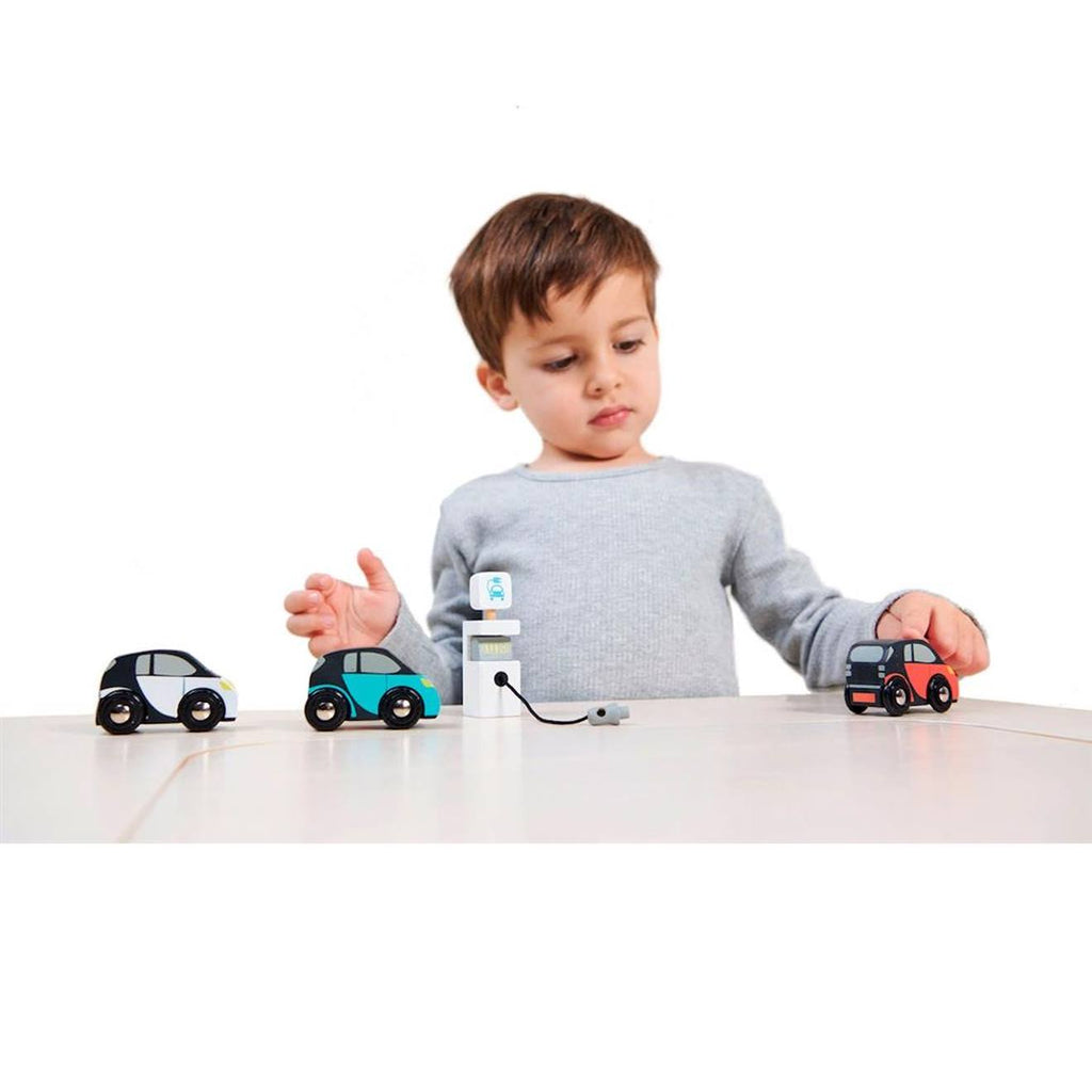 Set de voitures eco blanc
