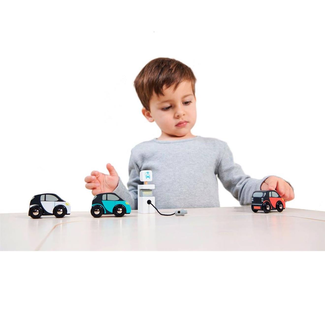 Set de voitures eco blanc