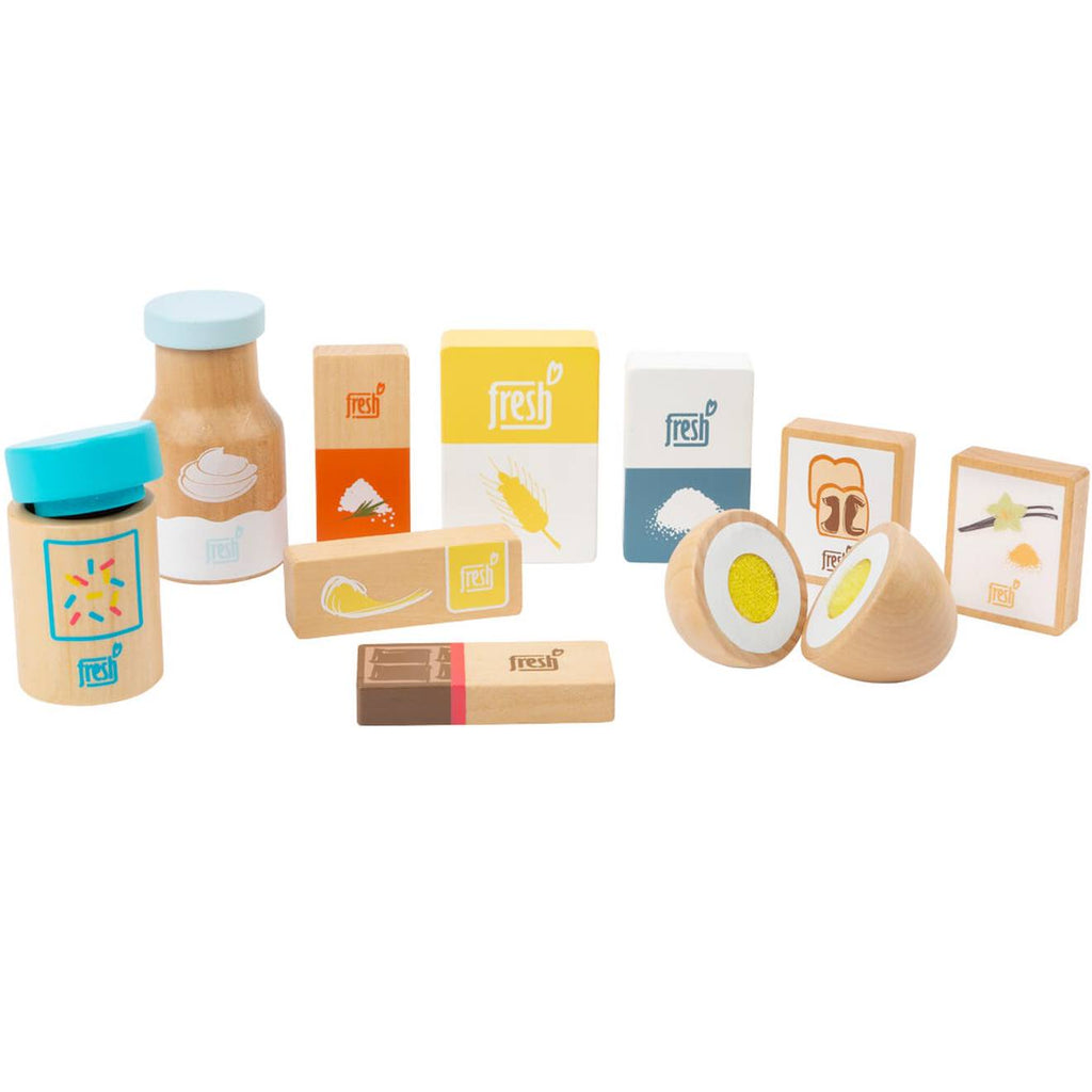 Set d'ingrédients de pâtisserie fresh beige