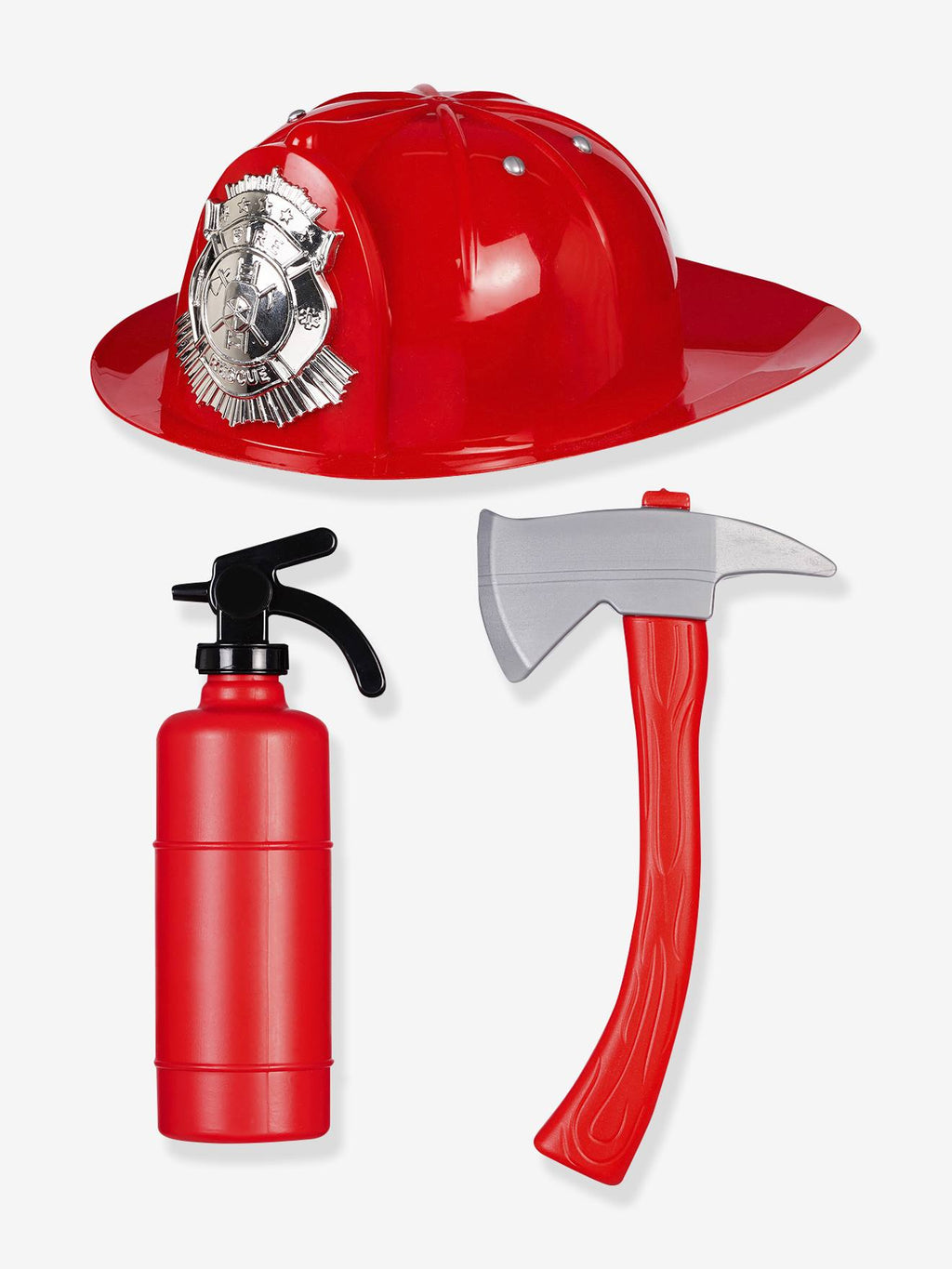 Set du pompier + accessoires rouge