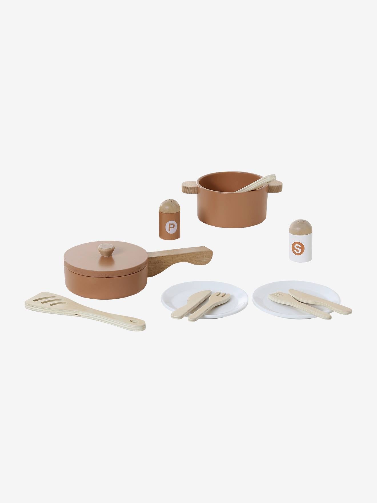 Set d'ustensiles de cuisine caramel en bois FSC caramel