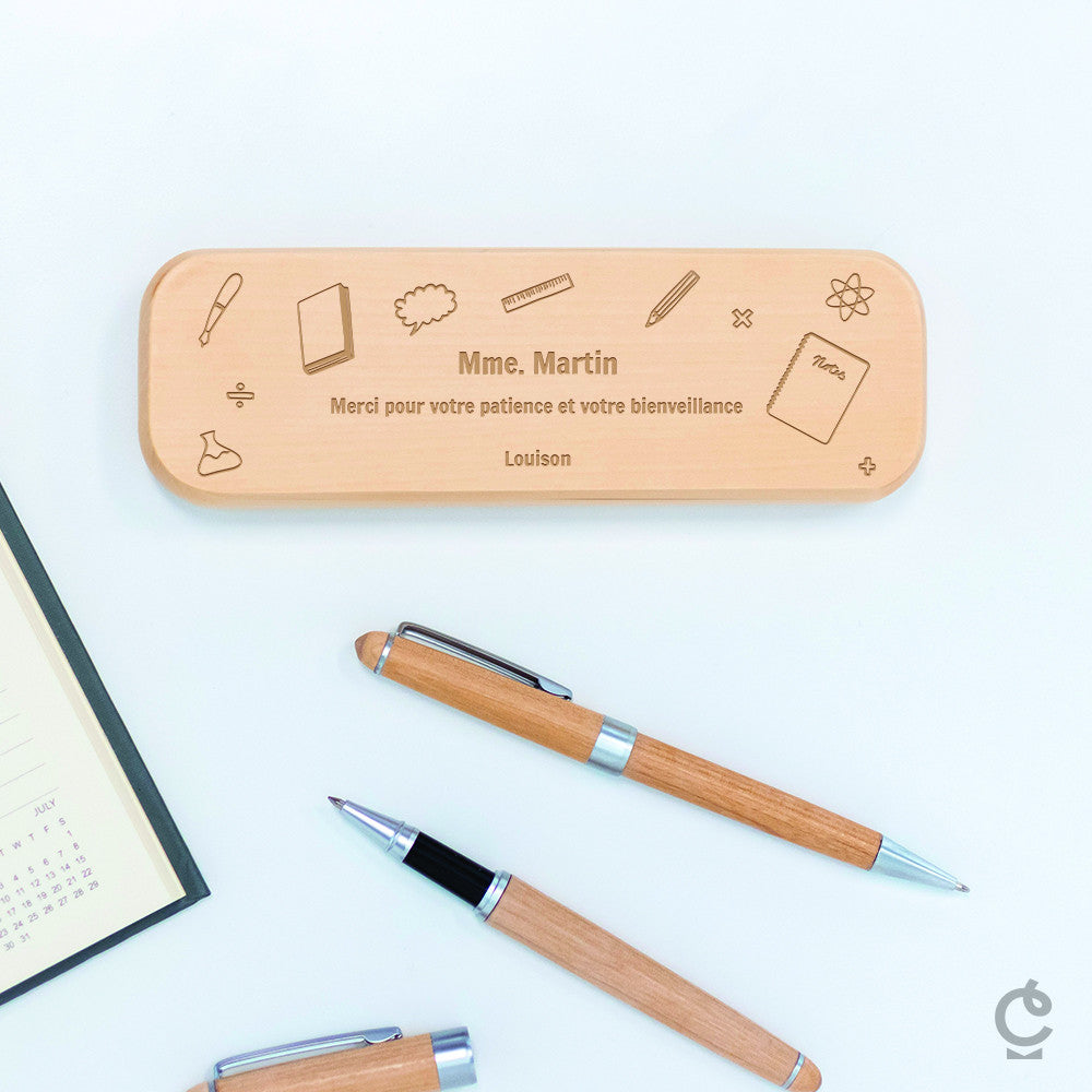 Set Écriture Maîtresse à Personnaliser - Stylo Personnalisé