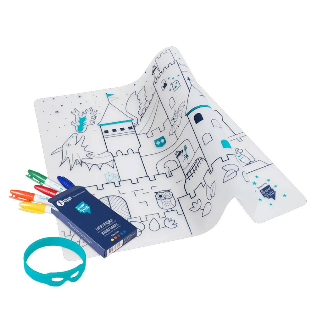 Set en silicone à colorier - château multi-coloured