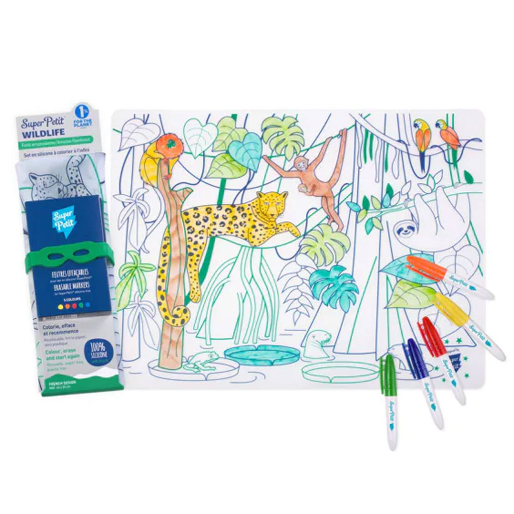 Set en silicone à colorier - forêt amazonienne multi-coloured