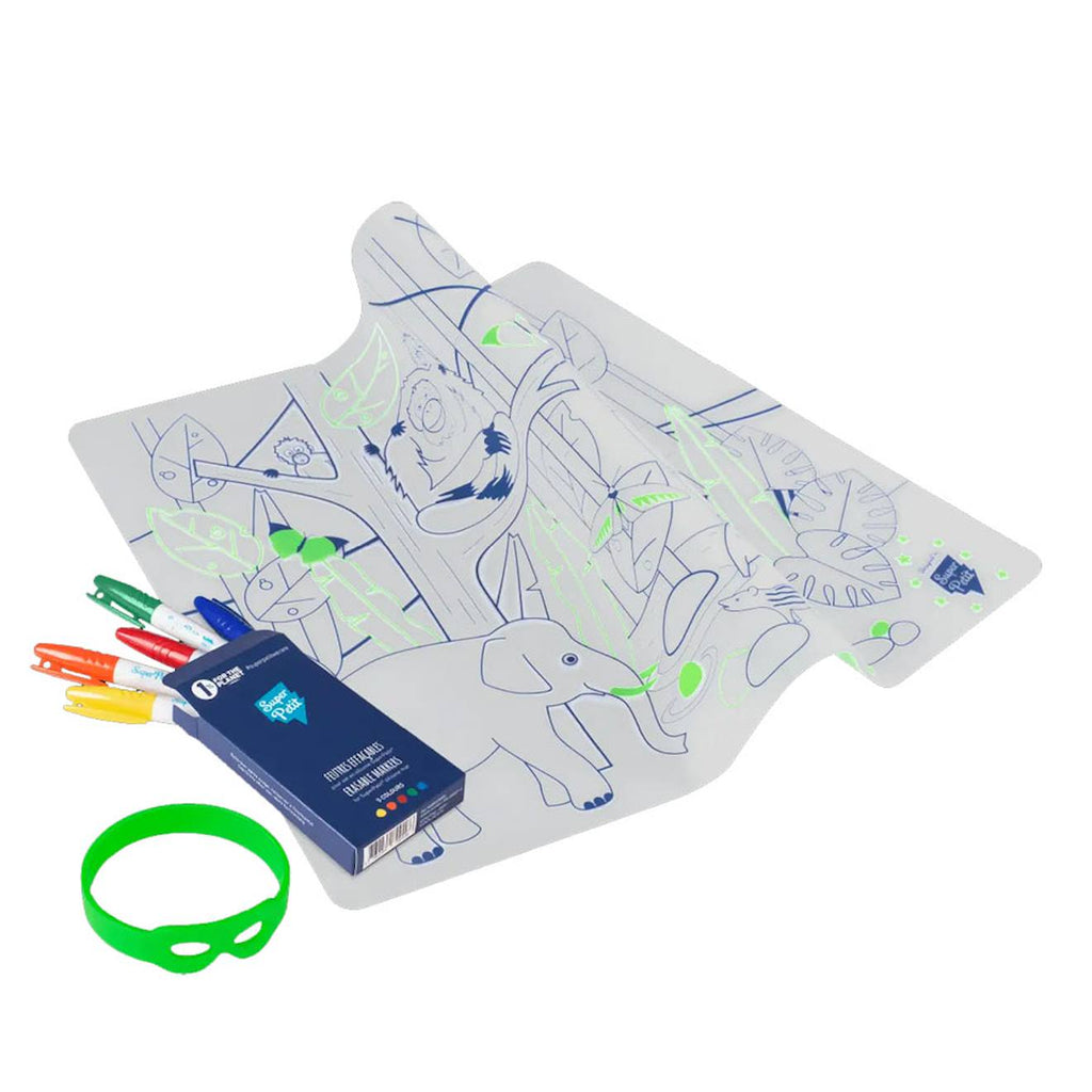 Set en silicone à colorier - jungle multi-coloured