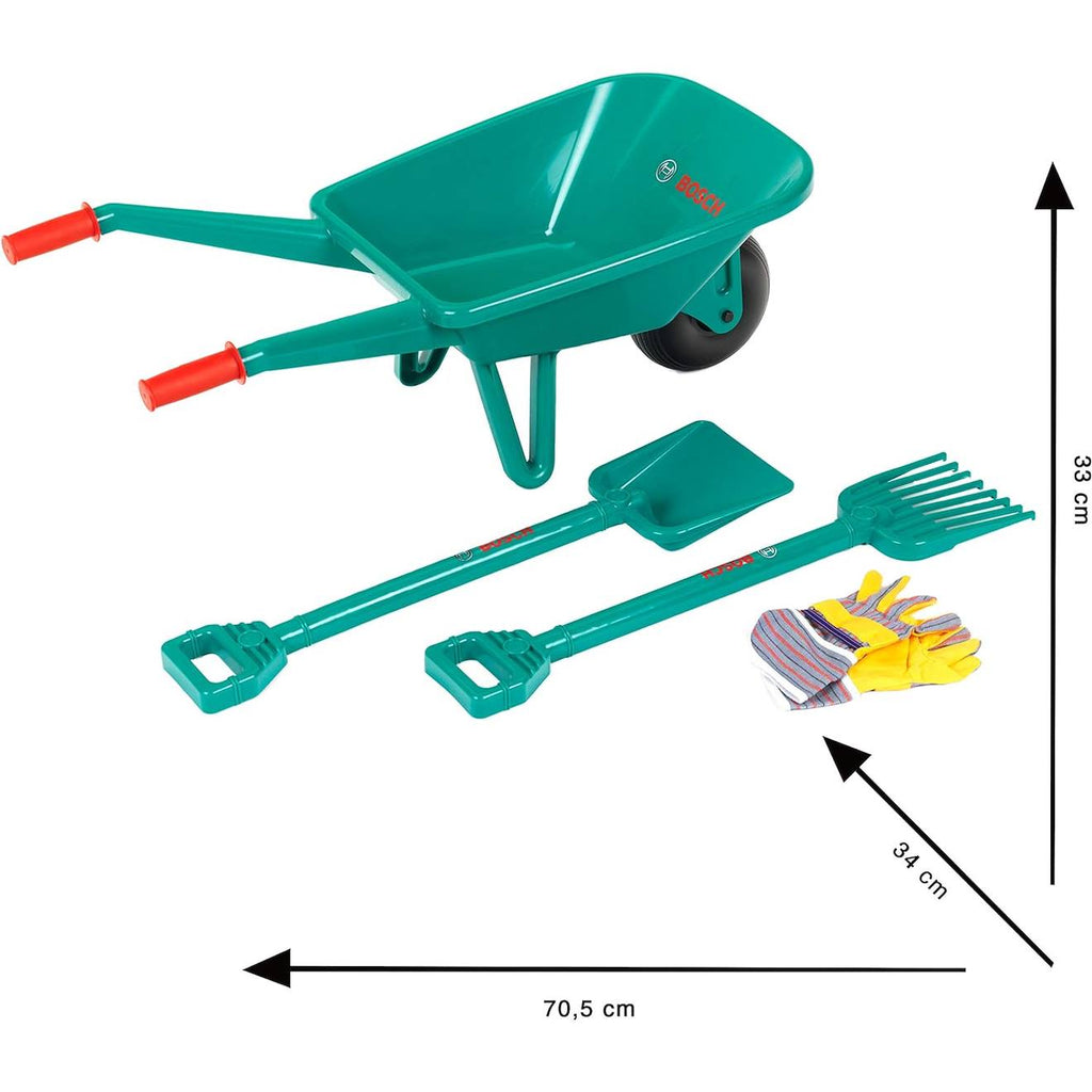 Set jardin bosch avec brouette 4 pièces vert
