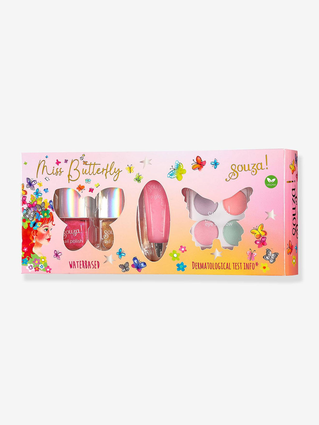 Set maquillage papillon multicolore